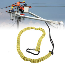 Nylon-Kletterausrüstungs-Gurtzeug mit Aluminium-Schnalle – Gelb, 69 g
