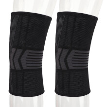Schwarzer Nylon atmungsaktiv Knieschoner-Sleeve XL | Fitness & Sport