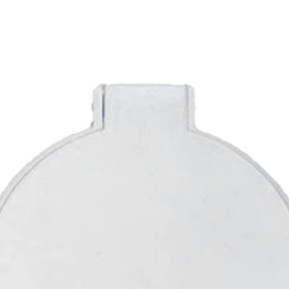 White Portable Folding Circular Mirror 7X6.3cm Compact Cosmetic