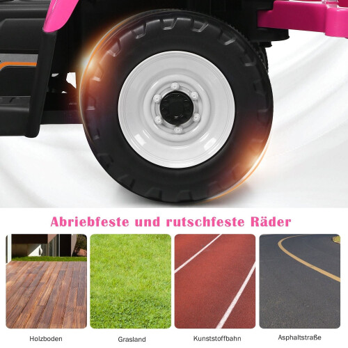 12V Kinder-Aufsitztraktor mit Anhänger, Fernbedienung 2