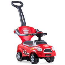 Carrinho de passeio 3 em 1 para crianças com recursos de segurança, vermelho