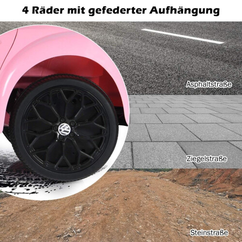 Auto per bambini VW Beetle con musica e telecomando 2