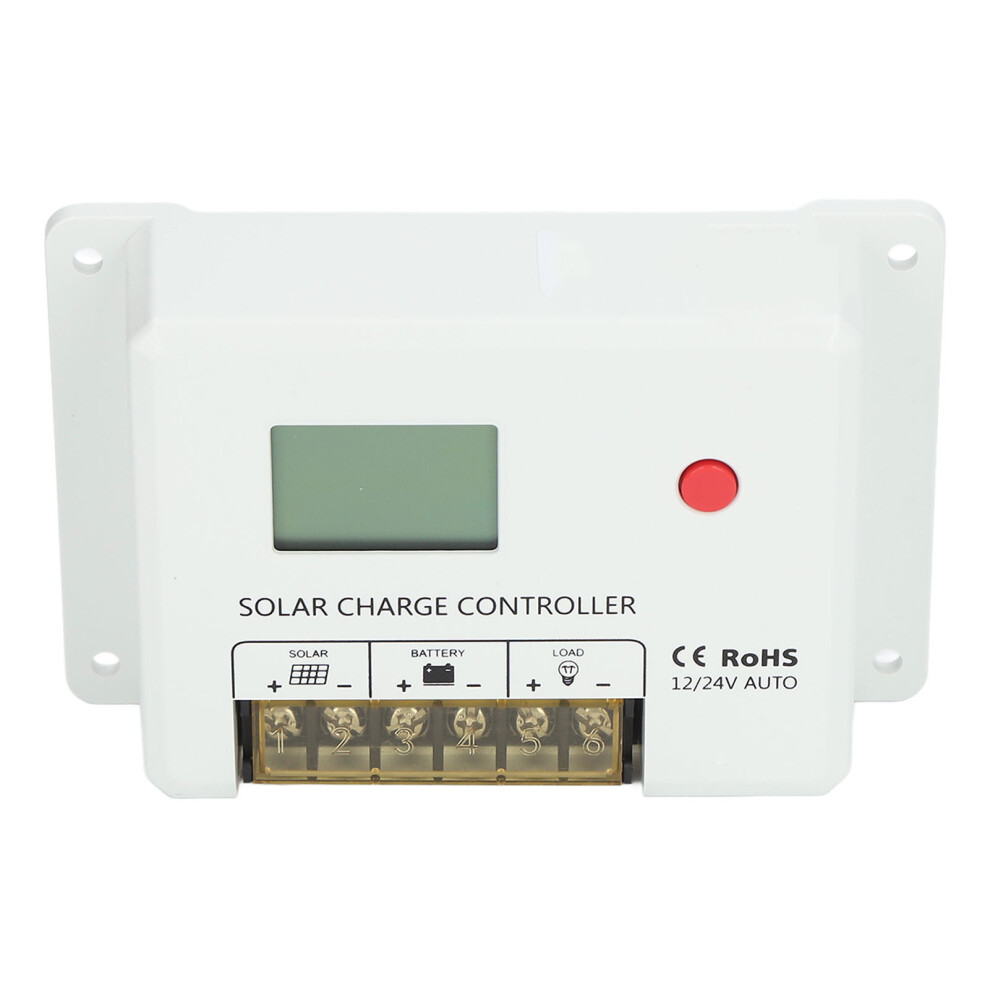 20A Adjustable Pwm Solar Charge Controller, 12V/24V, Ip32 4691355515347