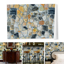 Colorful Rock Pattern Wallpaper 45cm x 10m Eco PVC Wall Sticker