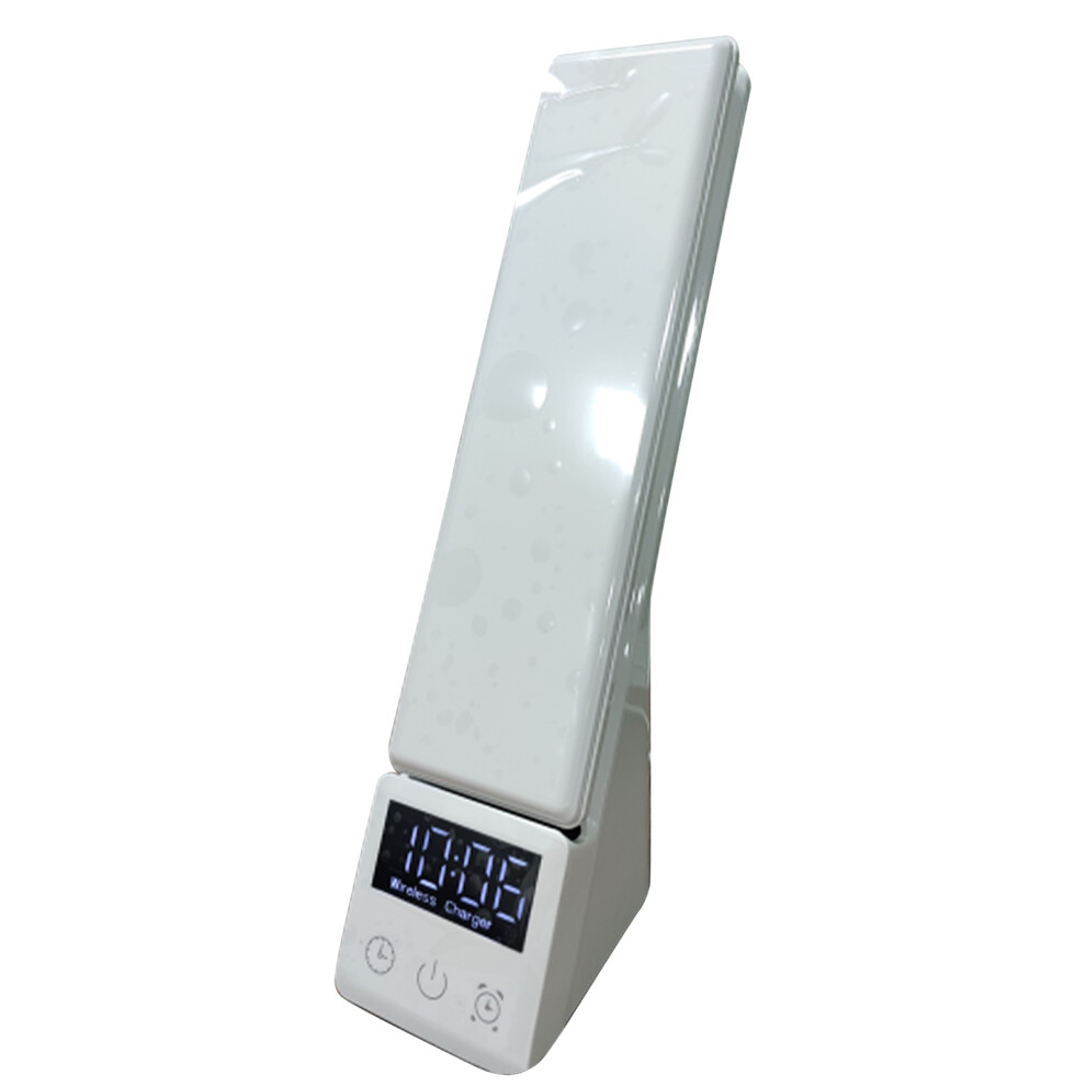 Foldable Led Desk Lamp With Wireless Charger, Eye Protection, White 9381355525037