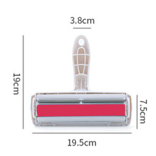 Haustier-Haarentfernungsrolle ABS Nylon Kompakt Schnell-Flusenentferner Rot