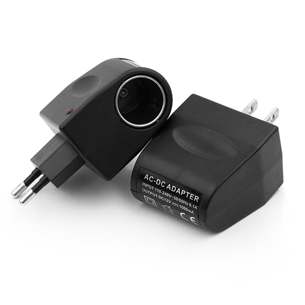 110V Ac To 12V Dc Car Cigarette Lighter Adapter, Abs, 500-2000Ma 7891355526795