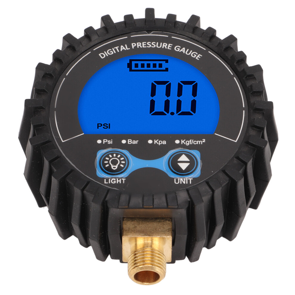 High Accuracy 3Â200Psi Digital Tire Inflator Gauge With Lcd Display Blue 4621355534222