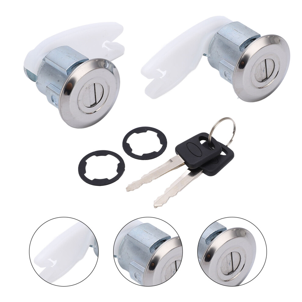 Heavy Duty Metal Door Lock Barrel Set Dl54 For Ford Eâ150 Econoline 8181355535538