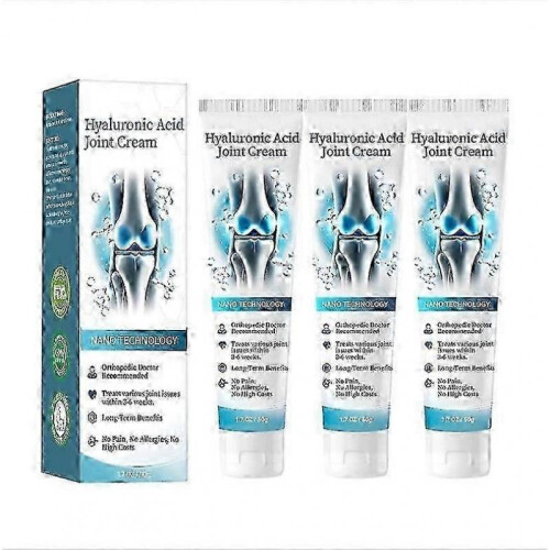 1/2/3PCS Hyaluronic Acid Joint Cream, Hyaluronic Acid Joint Massage Cream, Advanced Joint and Bone Care Cream for Back, Neck, Hands, Knees