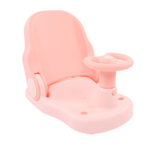 Baby Bath Seat Pink, Adjustable, Slip-Resistant, Folded 38x26.5cm