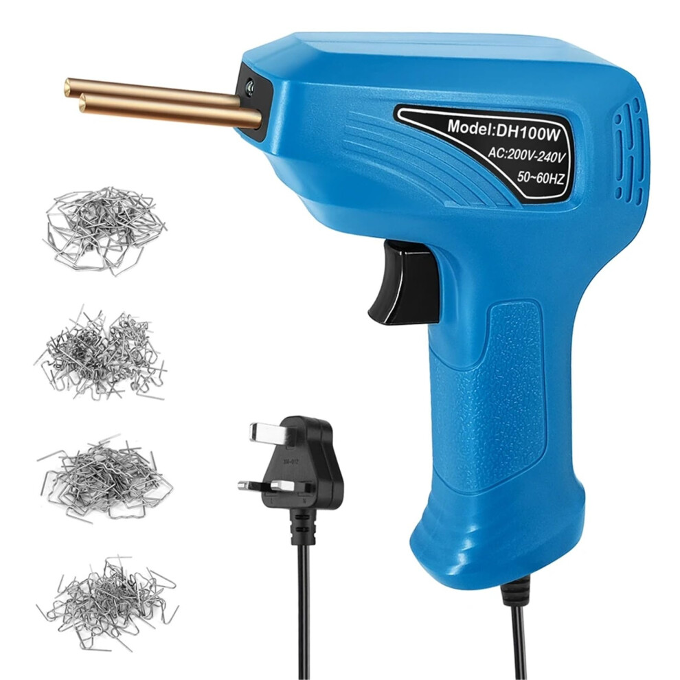 Plastic Welding Kit 50W Hot Stapler, Car Bumper Repair Kit, Plastic Welding Machine, Hot Staple Gun Blue 9393856632572