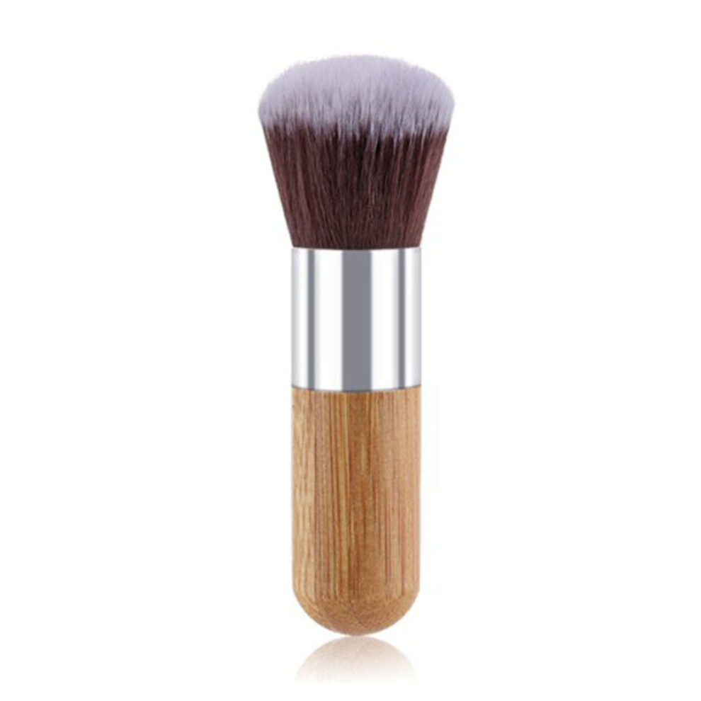 11Pcs Bamboo Handle Cosmetic Brushes Set, Professional Face Makeup Tools