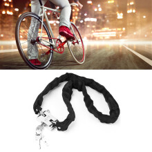 Steel Bike Chain Lock with Oxford Cloth Cover, 2.6cm x 101cm Black