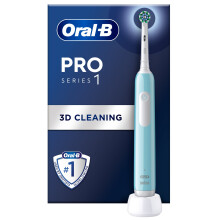 (Blue) Oral-B Pro 1 Cross-Action Electric Toothbrush