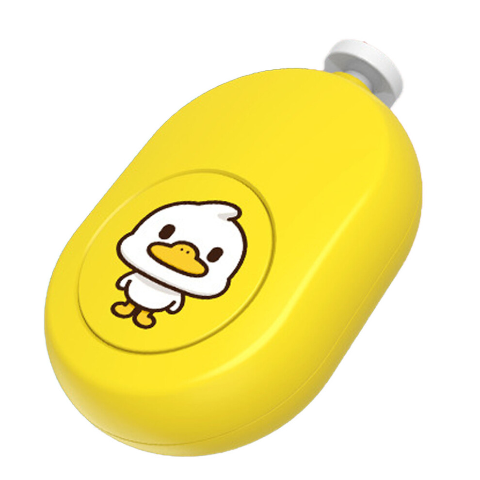 Yellow Quiet Baby Electric Nail File, 4 Heads, Stable & Cute