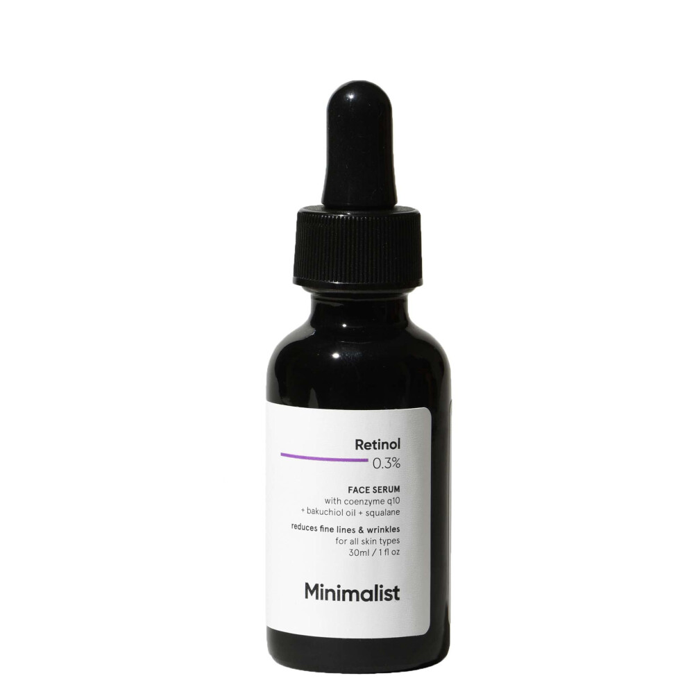 Minimalist Women's 0.3% Retinol Face Serum Night Face Serum With Retinol & Q10 To Reduce Fine Lines & Wrinkles | For & Men