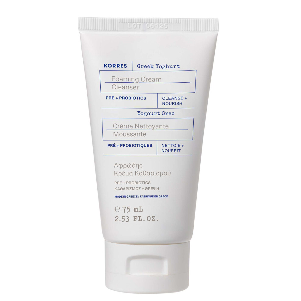 KORRES Greek Yoghurt Foaming Cream Cleanser 75ml - Image 4