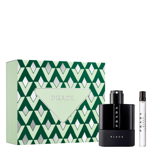 Prada Prada Luna Rossa Black 100ml EDP & 10ml Travel Spray Gift Set