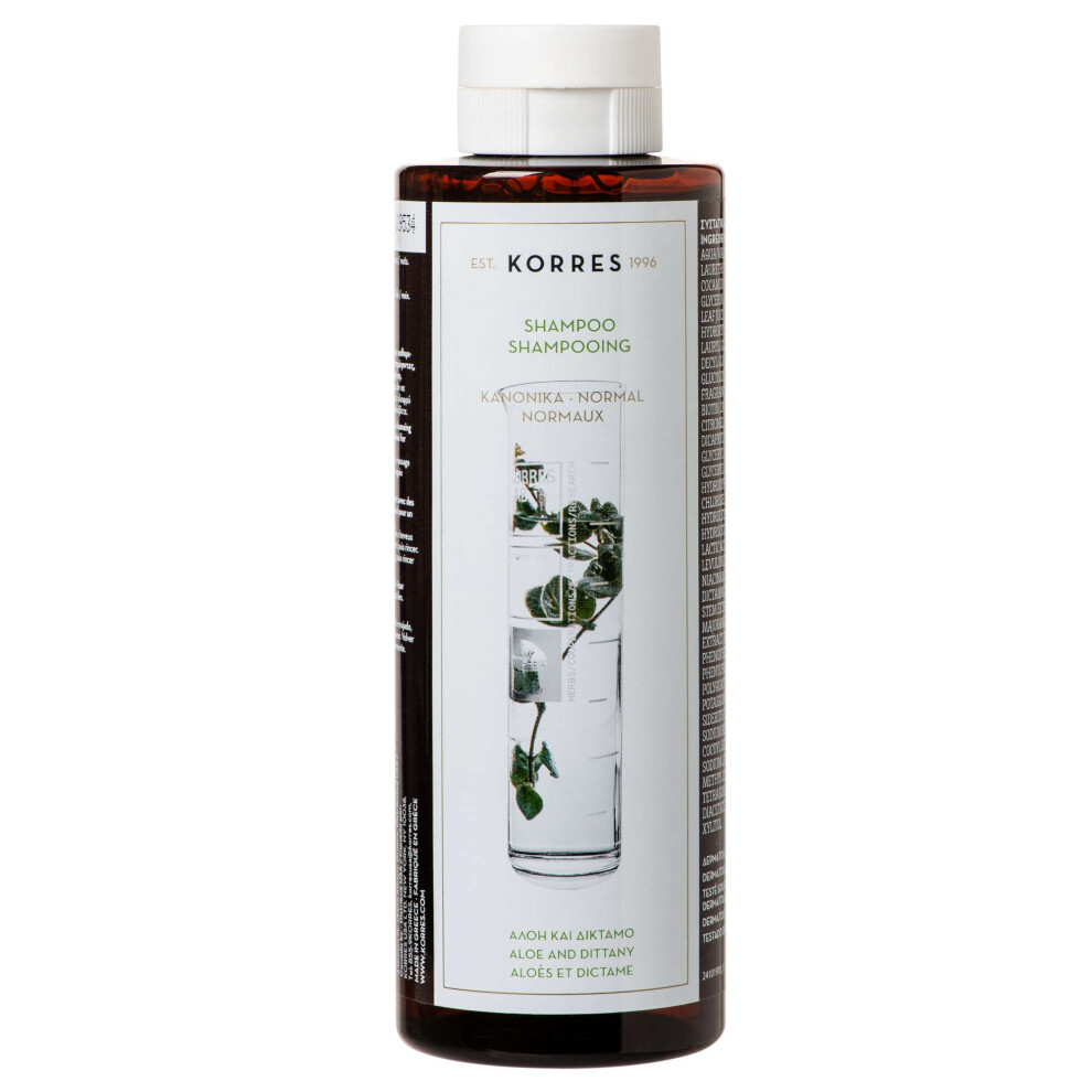 New Korres Aloe And Dittany Shampoo For Normal Hair 250Ml