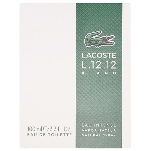 Lacoste Lacoste L.12.12 Blanc Eau Intense Eau De Toilette Spray 100ml 2