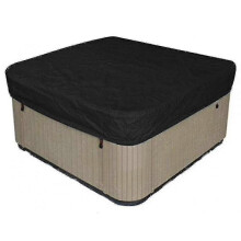 (231*231*30cm, black) Waterproof Polyester Square Hot Tub Cover Outdoor Spa Covers Square Hot Tub Cover