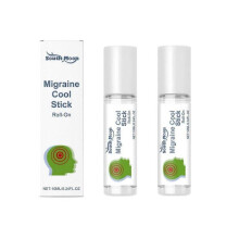 (2pcs) Roll On Peppermint Oil, Peppermint Oil To Relieve Dizziness On The Skin, Migraine Cool Stick Roll-On, Energy Against Motion Sickness