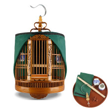 Bird Cage Carved Medium And Small Portable Travel Cage For Medium And Large Birds Myna Thrush Starling Magpie Partridge