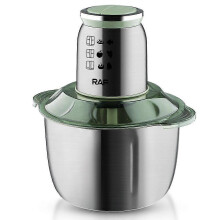 (As show, One size) 1000W electric food processor meat grinder stainless steel food chopper vegetable chopper home kitchen food processing mixer