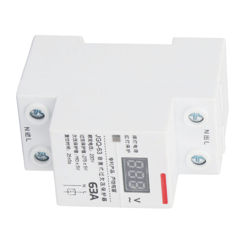 Self Recovery Voltage Protector DIN Rail 63A 230V Over/Undervoltage Protection 2