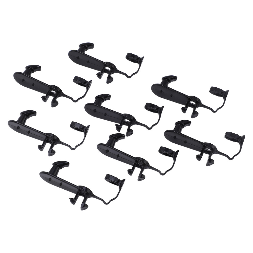 8Pcs Abs Floor Carpet Clips Fit For Suv Sedan And Truck Models Black 6931355584348