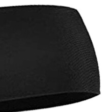 3Pcs Black Nylon Sports Headbands – Unisex, 24.5cm x 13.5cm
