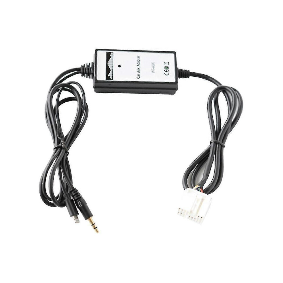 (As Show, One Size) Car Audio Aux Adapter 3.5Mm Aux Interface Cd Changer With For Charging For Accord Pilot S2000 4102035378546