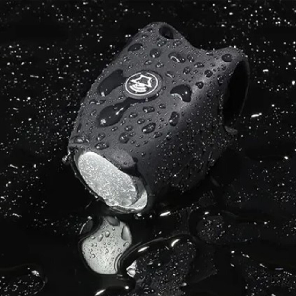 Electric Bike Horn 120DB Black Silicone Bell 11x3.5cm Battery Powered-image-OPC-PMFXQBB-NEW