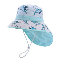 (As show, One size) Child Cartoon Pattern Bucket Hat Kids Beach Shawl Sun Hat Outdoor Play Baby Hat Toddlers Wide Brim Sun Hat for Boy Girlsn