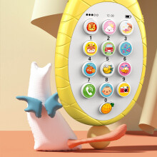 Ananas-Baby-Musik-Telefon-Spielzeug 15.2x7.7cm Gelb