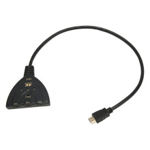 4K HDMI-Switcher 3-in-1-Ausgang, 3-Port Schwarz