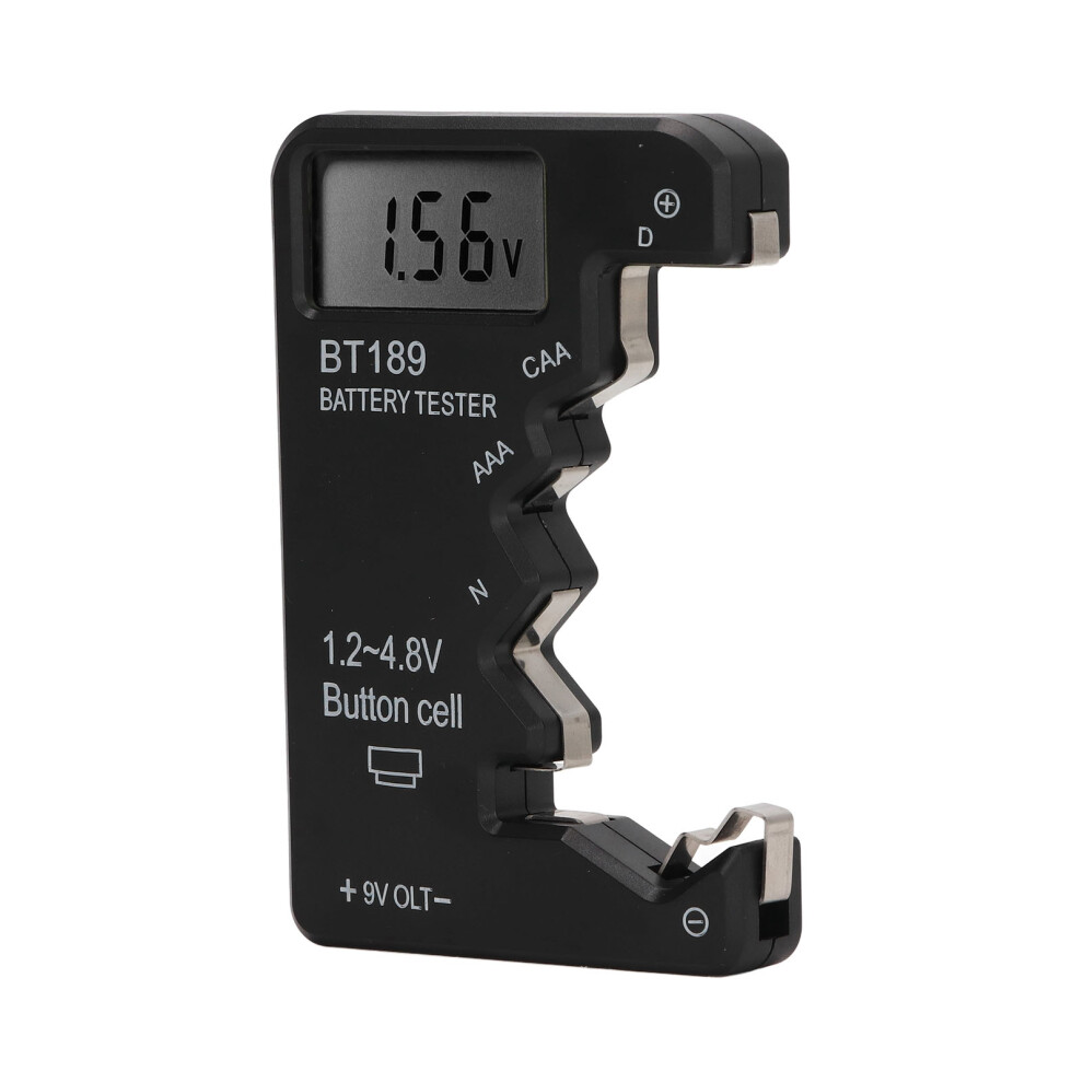Digital Battery Capacity Checker For Aa Aaa 6F22 9V 1.5V With Lcd Display Black 4121355607389