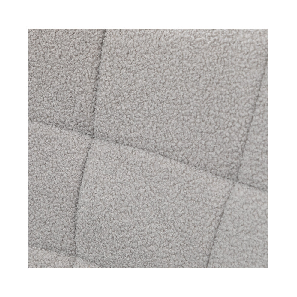 Berber Fleece Nursery Glider for Nursing - Light Grey Wingback Rocking Chair Comfortable Living Room Seat-image-OPC-PMFXSZZ-NEW