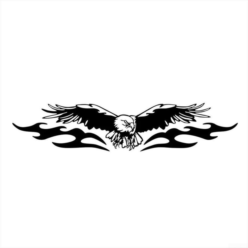 Car Hood Sticker Eagle Waterproof Vinyl Graphics Decals Diy Car Body Side Sticker For Trucks And Suvs And Black/Red 9354506543747