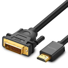 Ugreen DVI 24 + 1 Pin (Stecker) auf HDMI (Stecker) Kabeladapter, FHD, 60 Hz, 1,5 m - Schwarz