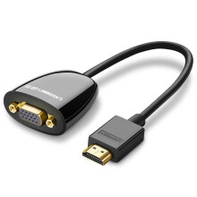 UGREEN HDMI-Stecker auf VGA-Buchse Adapter ohne Ton - Schwarz