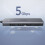 HUB USB-C Splitter - 4x USB 3.2 med USB-C Strömport Grå 3