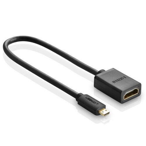 Ugreen Micro-HDMI-zu-HDMI-Kabel 20 cm - Schwarz 1