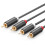 Ugreen 2x RCA/Cinch stereo/audio/video cable, 5m - Grey 2