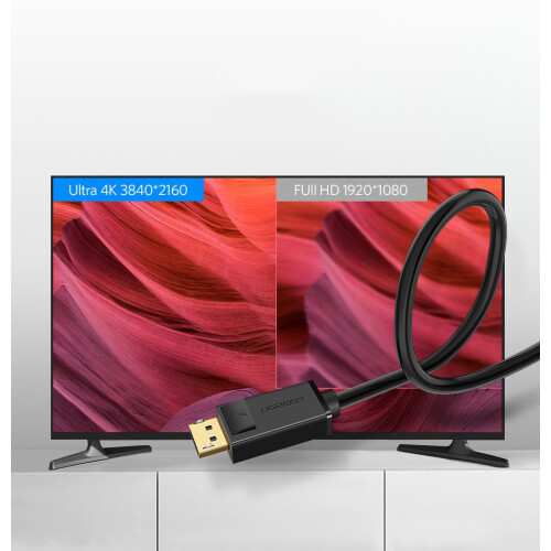 Ugreen 4K DisplayPort-Kabel 2 m - Schwarz 2