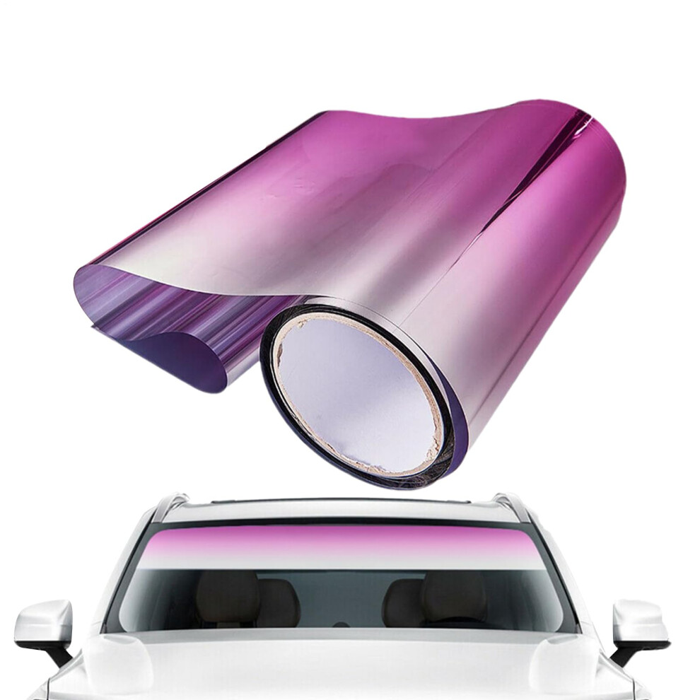 Reflective Glare Strips Tint Film 20X150cm Sun Protection Windscreen Film Pink 9354506544065