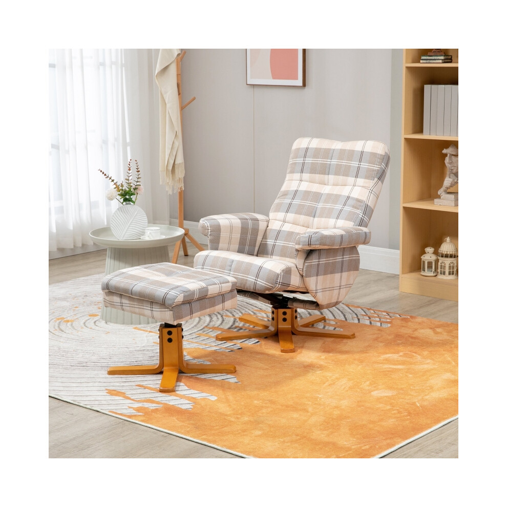 Multicolour Linen Recliner with Swivel and Footstool - Wooden Base Storage Perfect for Living Room Comfort-image-OPC-PMFXZ5P-NEW