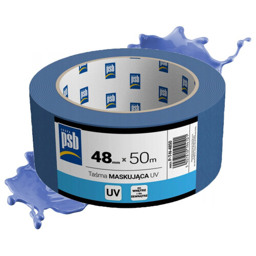 Blå UV-maskeringstape PSB 48 mm x 50 m