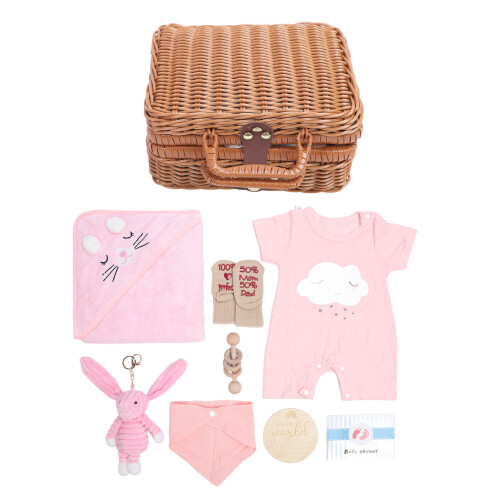Geschenkkorb für die Babyparty, einschließlich